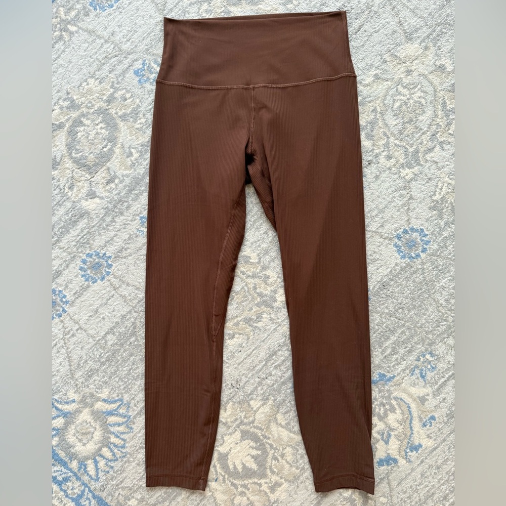Lululemon Align Ribbed High-Rise Pant 25" Java - Picture 6 of 10